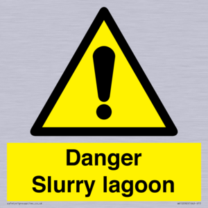 Danger Slurry lagoon
